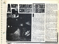 ANGRY SAMOANS Metal Mike Scrapbook 1982 – P.J. Galligan on Lead Guitar Page 06